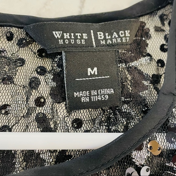 White House Black Market fancy sequin party Tank! - Picture 4 of 7